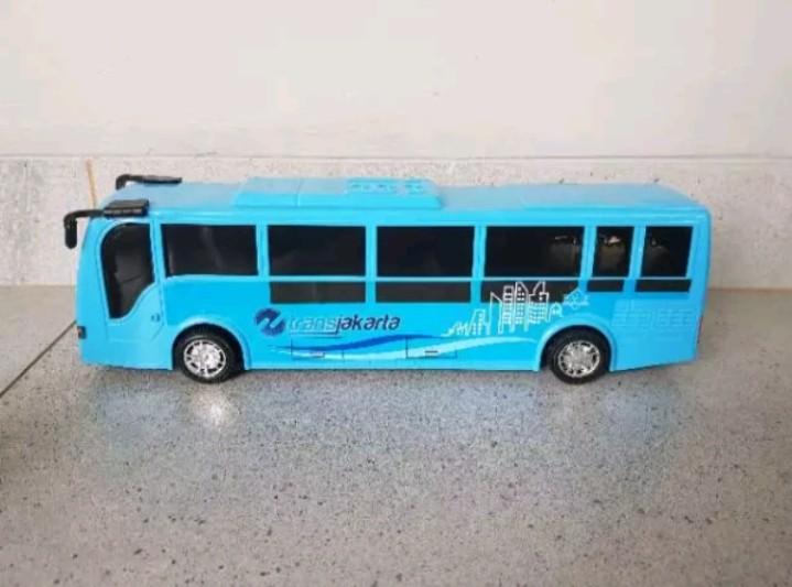 Product Introduction of Mainan Anak Mobil Bus way transjakarta Roda Plastik 4
