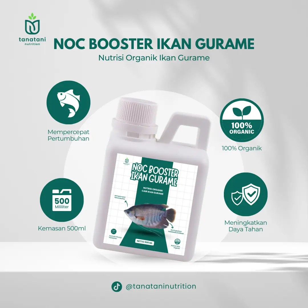 NOC BOOSTER Ikan Gurame 500ML - Nutrisi Organik Cair Ikan Gurame