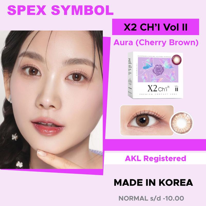 (COD) Spex Symbol Softlens X2 Ch'i Vol II Series (Aura, Lunar)  | Softlens Minus | Soflens Normal Box Eye 2