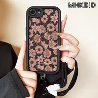 Gambar MHKEID Casing Hp untuk iPhone 6 6s 6 Plus 6s Plus 7 8 7 Plus 8 Plus X Xs Xs Max Xr Case Pola Bunga merah muda Kasing Anti-Sidik Jari Silikon Kasus Lembut Tali gantung Casing - Gaya1, iPhone 6 dari MHKEID MALL Kab. Tangerang 1 Tokopedia
