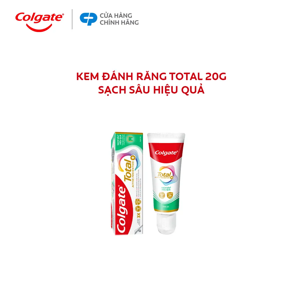 [HB Gift] Kem đánh răng Colgate Total sạch sâu hiệu quả 20g