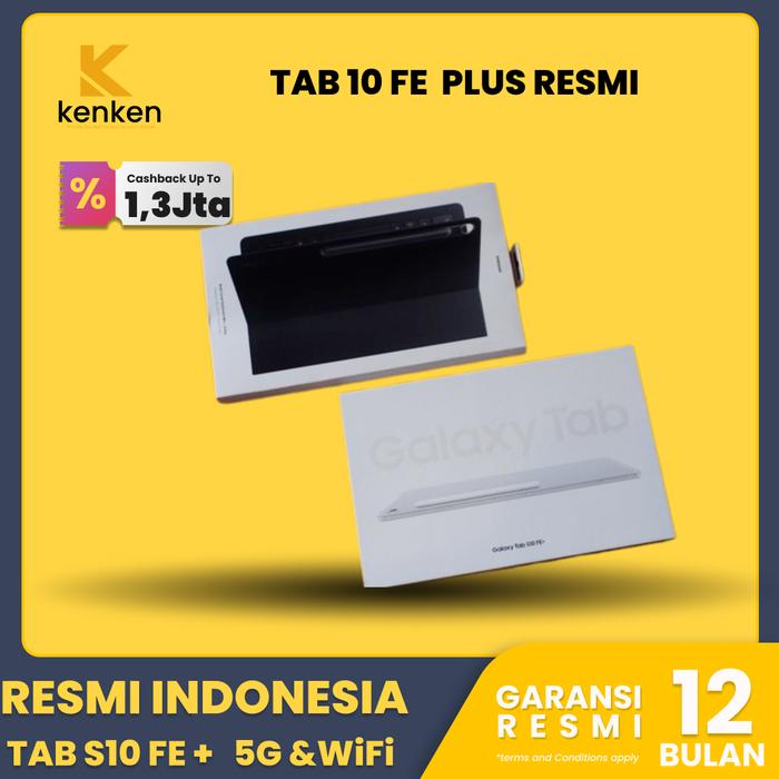 Gambar Samsung Galaxy TAB S10 FE PLUS  WIFI 5G 12/256GB 256GB Gray - S10+ 256GB WIFI, Gray - FULLSET 256 WIFI GREY  dari Kenken official store Kota Administrasi Jakarta Selatan Tokopedia