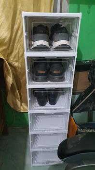Product Review of [COD] SK C867 Rak Sepatu Lipat Anti Debu Lemari Praktis Multifungsi from S**h 0