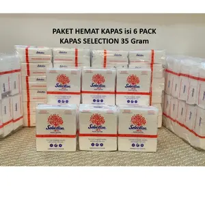 [Paketan isi 6 BUNGKUS] Kapas Selection 35 GRAM