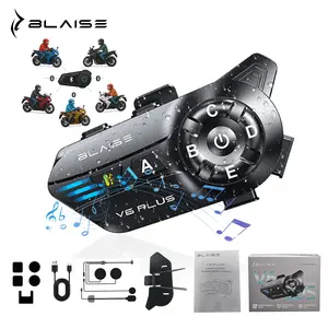 Intercom Helm Motor Viral Bisa 6 Orang Jarak 1000M BLAISE V6 PLUS Cocok Untuk Touring & Sunmori