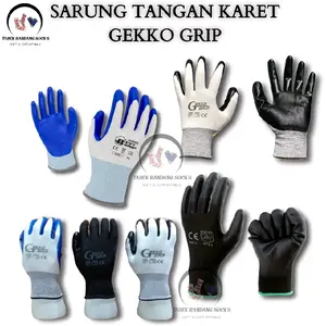 SARUNG TANGAN KAIN KARET ANTI CUTTING DAN KACA ANTI SLIP Palm Fit Gekko Grip