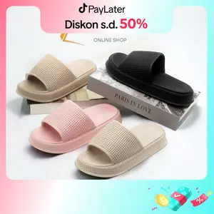 Elcollection | Sendal Slip On Wanita Dewasa Sandal Selop Wanita Model Terbaru Kekinian