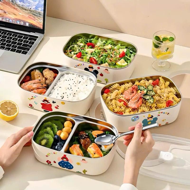 Hộp cơm 2 ngăn . Có nắp dong cao su chống tràn ,chống mùi , ủ nóng,ủ lạnh đều được . Thích hợp khi mang cơm văn phòng ,sinh viên học sinh