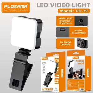 PLOKAMA PK79 Lampu LED Mini Portable Lampu Fotografi Video Light Untuk Smartphone Video Photo Kamera DSLR Handphone Hp