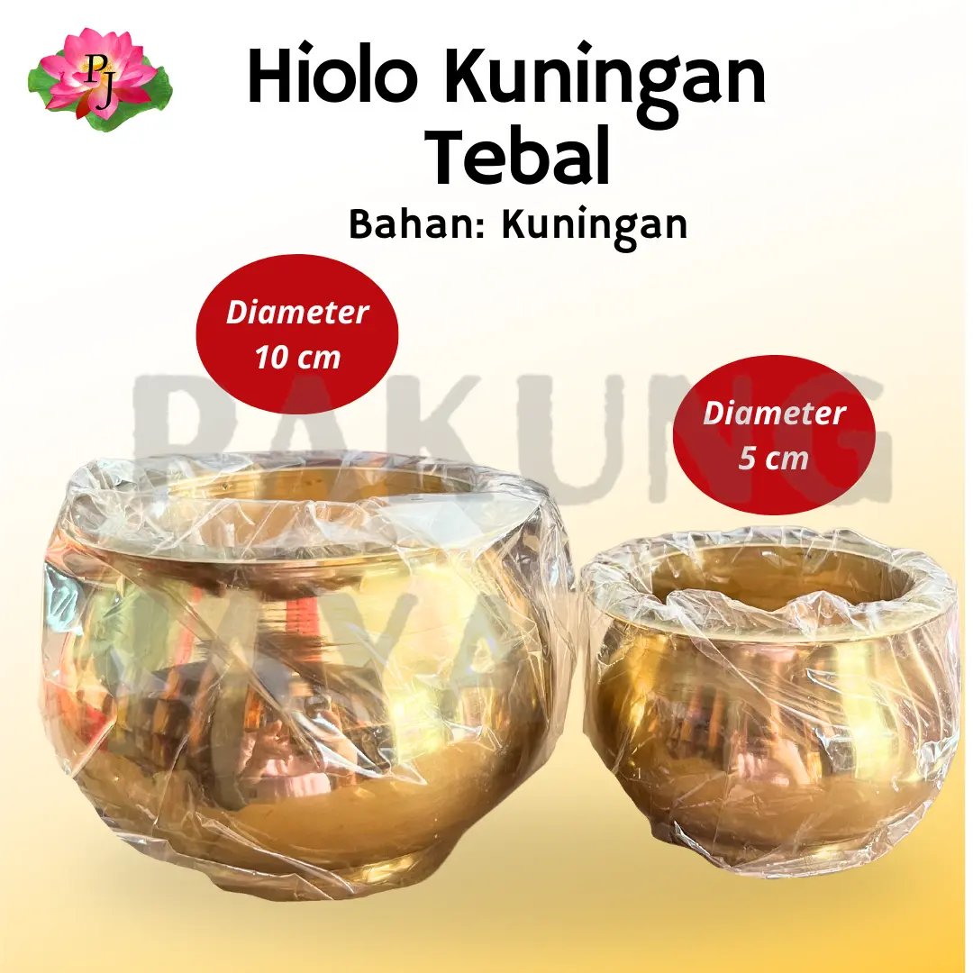 Hiolo Kuningan Tebal/Tempat Bakar Hio Kuningan/Hiolo Kuningan