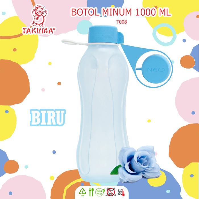 Gambar BOTOL MINUM T008 TAKUMA 1000 ML - BOTOL 1 LITER Bottles Kitchenware Water dari Takumashop88 Kab. Tangerang Tokopedia