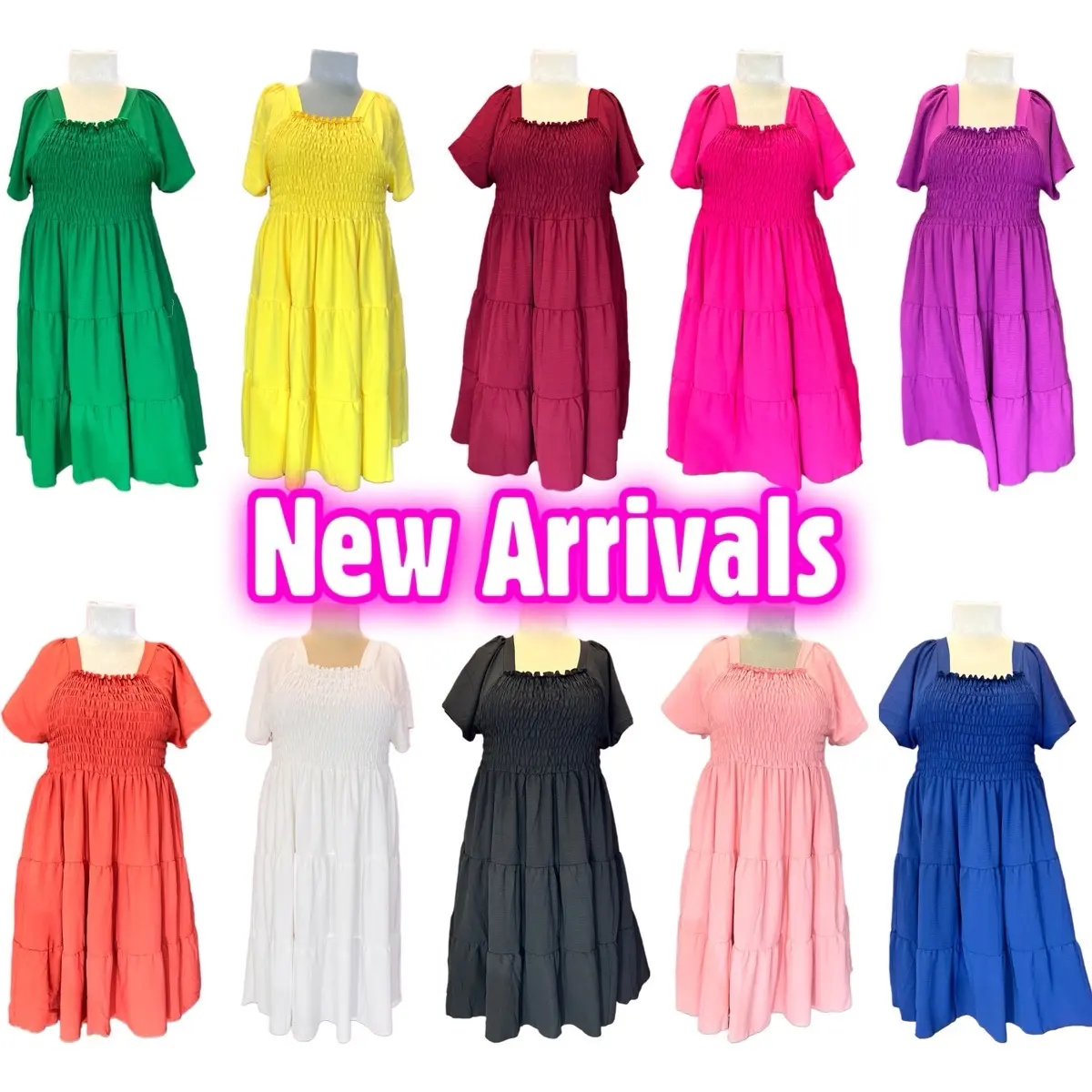 Big size Long Dresses 50kg fit up to 150kg Casual
