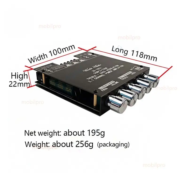 【BestLink Shop】ZK-MT21/ZK-TB21 High Performance Audio Amplifier Module Digital BT 5.0 Power Subwoofer 2
