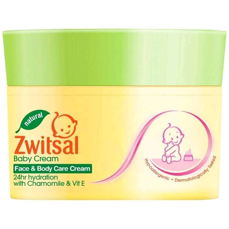ZWITSAL BABY FACE AND BODY CARE CREAM - CHAMOMILE & VITAMIN E 50 G Bayi zw its Floral Antiseptik 1