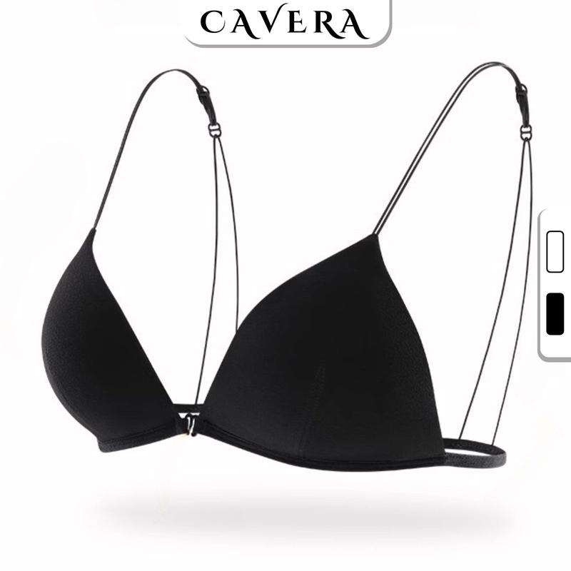 Áo Bra Cotton Cài Trước Dây Mảnh - Áo ngực mút mỏng mềm và nhẹ, mặc nhẹ tênh như không mặc CAVERA B2099 Nữ