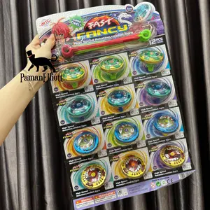 Mainan Anak Gasing Petarung Besi Isi 12 Fancy