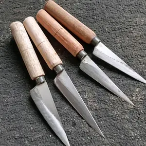 4 pcs pisau baja runcing,pisau usus,pisau ukir,pisau kerajinan tangan Kayu Kitchenware