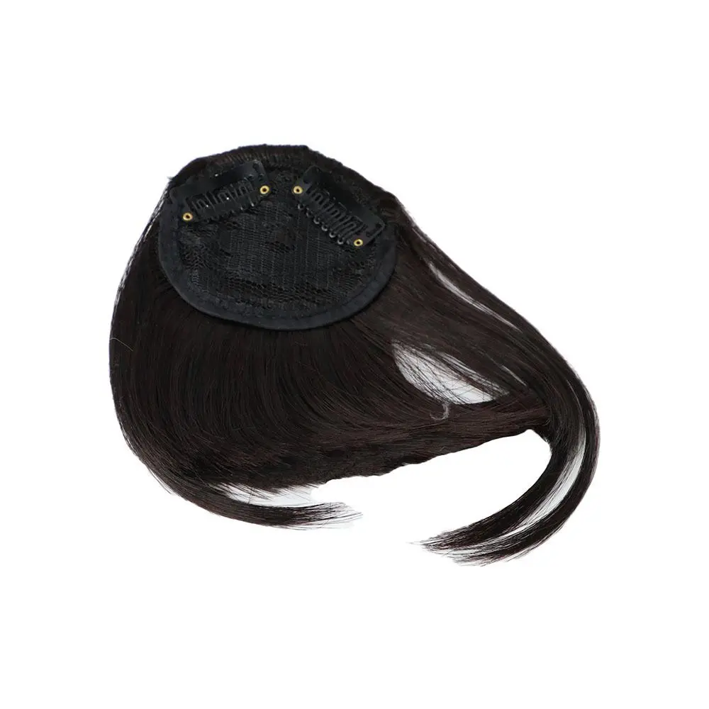 Increase Hair Women Fringe Hairpiece Thicken Neat Hair Bang Hair Accessories Overhead Bang Fringe Wig Clip Fake Bangs Synthetic Wig Pads Short Straight Bangs