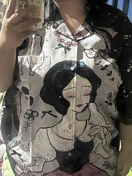 Product Review of YGT Button Shirt Fullprint - Snow White Baju Kerah Motif Printing from u**0 0