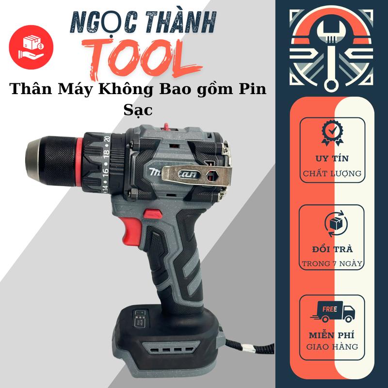 Thân Máy Khoan Pin MULITAN 3369 3 Chức Năng Đầu Autolock Động Cơ Không Chổi Than Chân Pin Phổ Thông