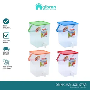 LION STAR Drink Jar D-37 10 Liter Wadah Minuman Dispenser Air Water Jug Colombo With Handle / Dengan Gagang