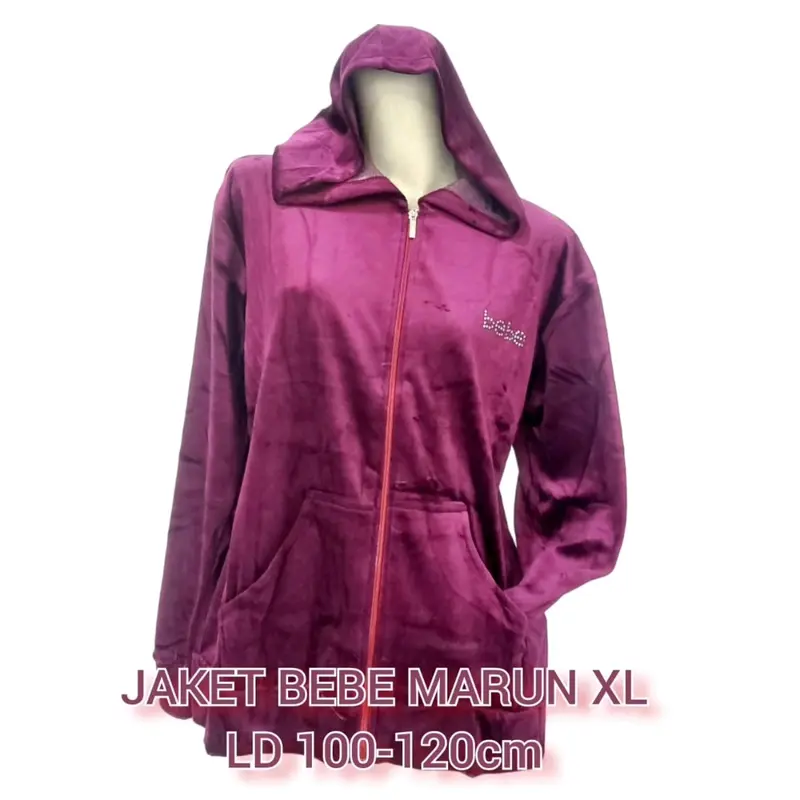 Jaket Bebe wanita beludru halus 2