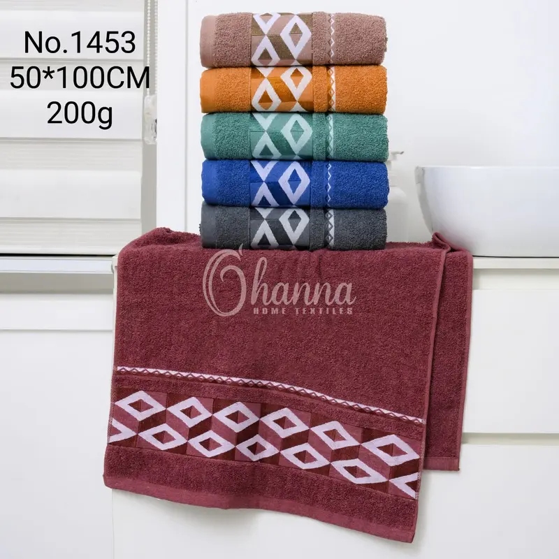 Handuk Katun Tanggung 50x100 Ohanna Tebal Menyerap Air Lembut Cocok Untuk Travel 1