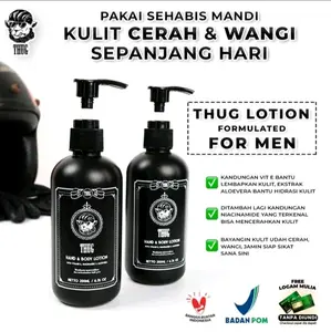 Thug Body Lotion For men mencerahkan kulit pria
