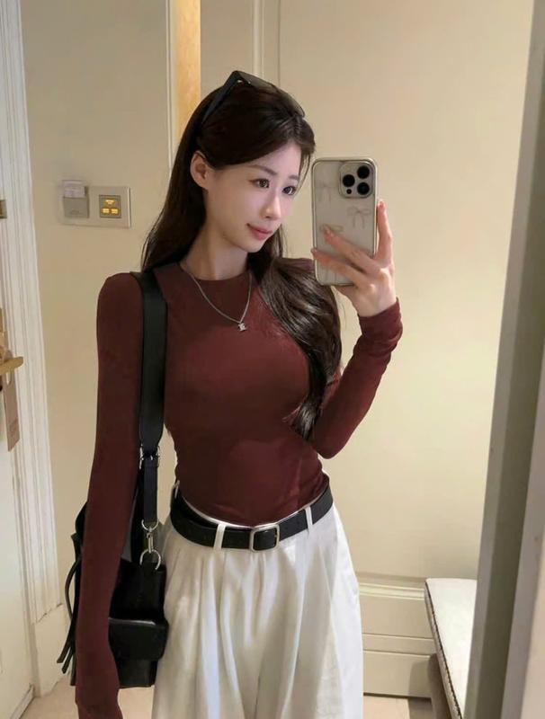 Combo 2 Áo Thun Dài Tay Nữ Ôm Body Thun Tăm Mền Mịn Co Giãn 4 Chiều Trẻ Trung Năng Động Chất Liệu Ưu Việt Phù Hợp Mọi Hoạt Động Hàng Ngày