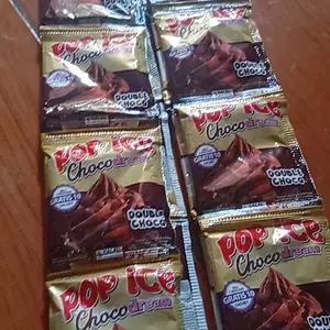 Pop ice choco dream 1 renceng gratis 2 saset (12 saset)//20saset(double choco). nikmati pop ice varian rasa yg berbeda