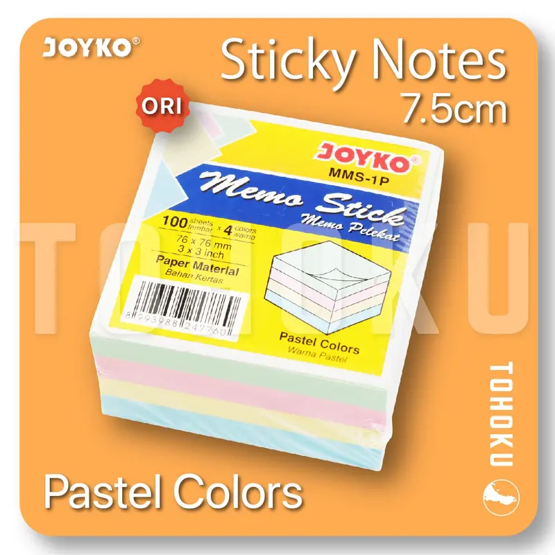(400 Lembar) Sticky Notes Pastel - Memo Tempel Joyko 0