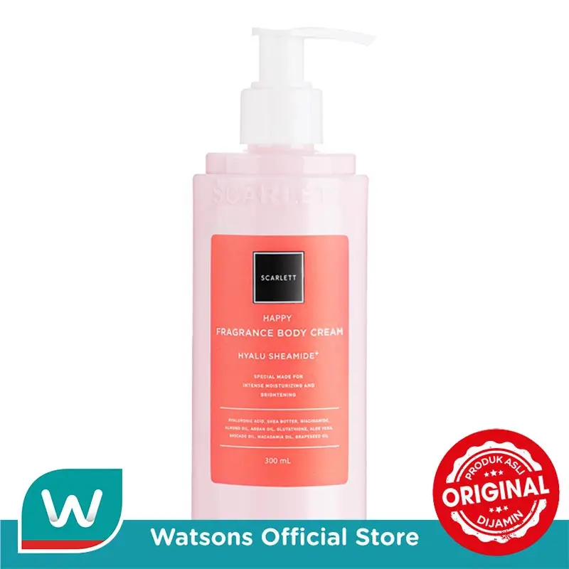 Scarlett Body Cream Happy Pink 300 ml 1