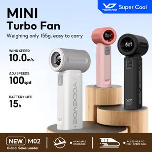 Yodevoe M02 Turbo Fan Mini Fan 155g lightweight small size portable for daily use in Philippines