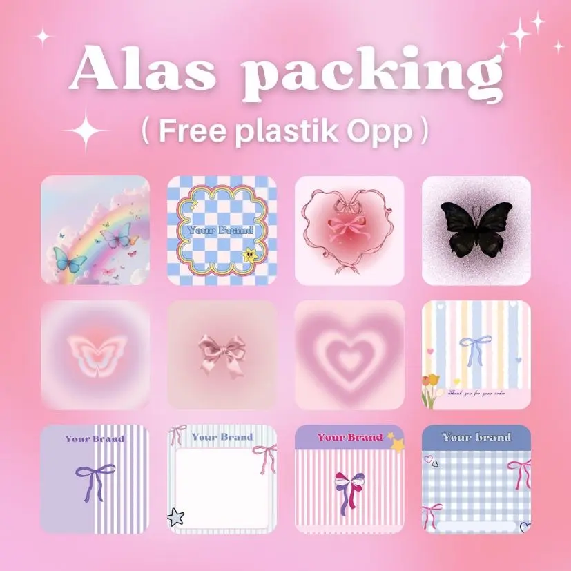 [isi 50pcs] Alas packing/Alas packing Aksesoris/Alas packing Olshop/Alas packing free plastik Opp/Alas packing Custom
