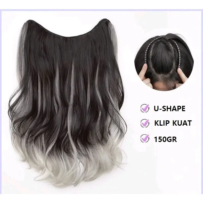 hairclip curly ombre hairclip lurus ombre hair clip ombre keriting hair clip ombre lurua 1