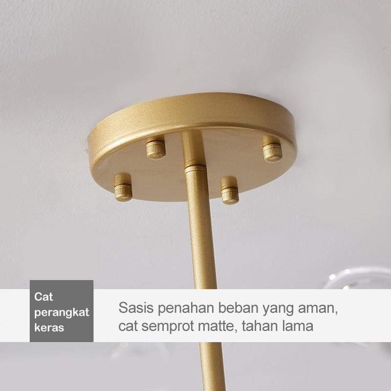 【Siap Stok COD】Lampu Hias Gantung Desain Kunangkunang Gaya Modern 18/30 kepala Antik Untuk Ruang Tamu Kamar Ruang Tamu Sederhana 8