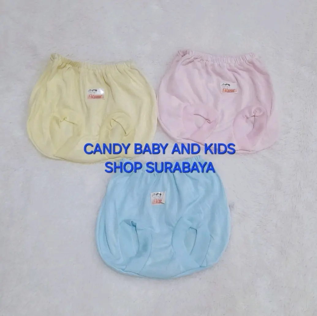 Celana Bayi Vienna Set isi 3 Pop Kacamata Pendek Segitiga Murah Halus SNI Kolor Anak Katun Newborn