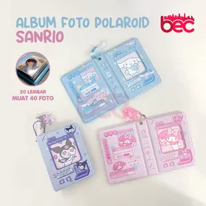 【BEC】Album Foto Polaroid Sanrio Kuromi Melody Hello Kitty 3 Inch 40 Kantong Penyimpanan Foto Buku Penyimpanan Photocard Idol KPOP Penyimpanan Polaroid Lucu