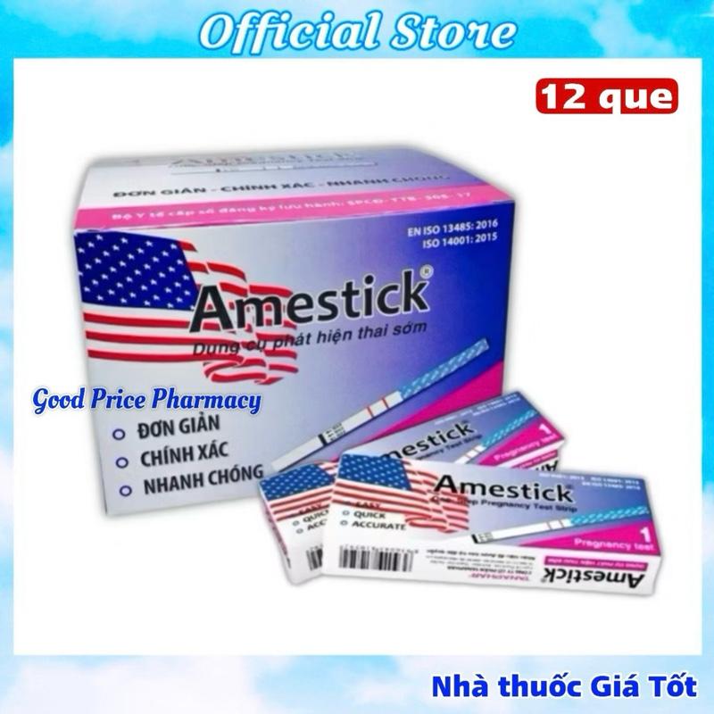  Nguyên Hộp Lớn 12 Que Thử Thai Amestick 