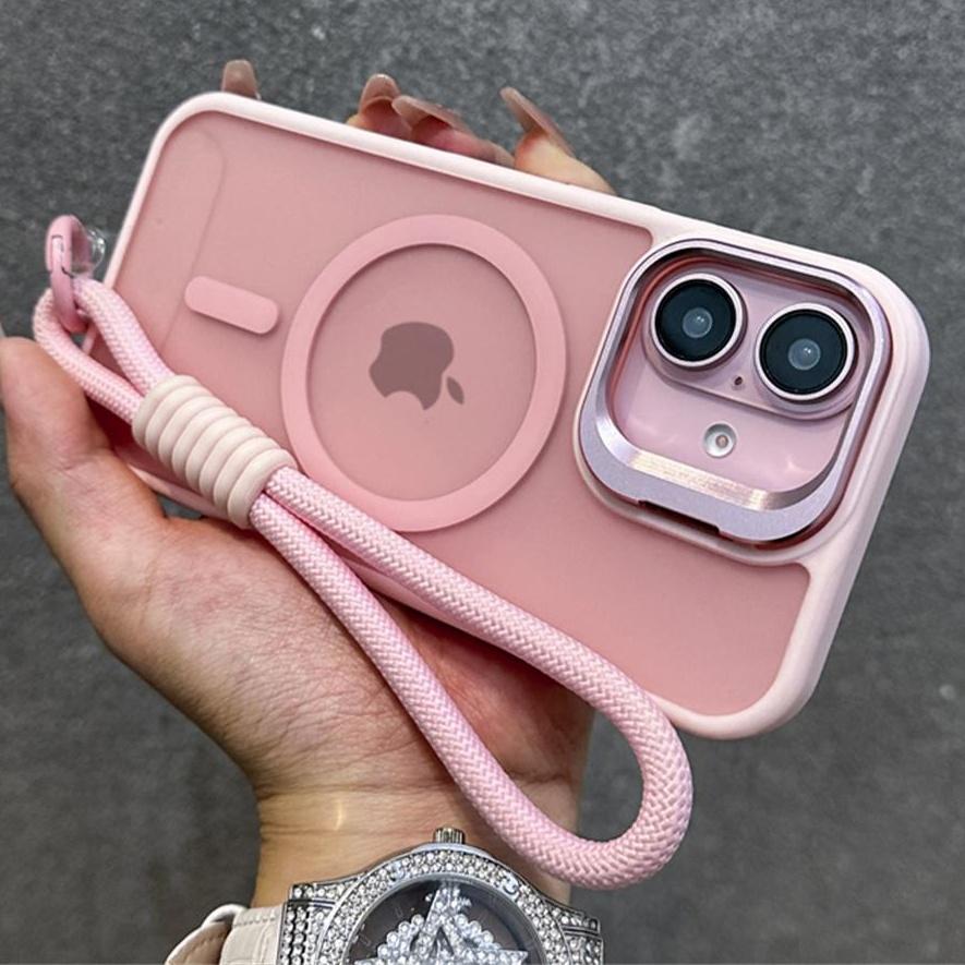 เคสโทรศัพท์, สายคล้องคอหรูหรา, เข้ากันได้กับ Magsafe, ฝ้าและกึ่งโปร่งใส, เหมาะสำหรับ iPhone 17, Air 