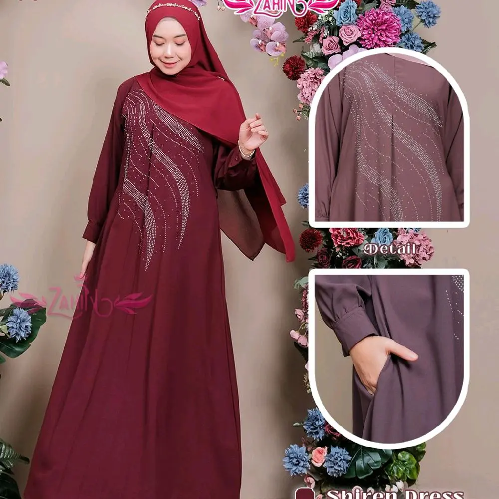 SHIREN DRESS, GAMIS SABRINA, GAMIS LEBARAN