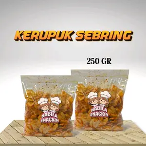 SEBRING SEBLAK KERUPUK 250Gr Pedas Cemilan Makanan Snack Food Keripik Basreng Cikruh Bumbu Melimpah Kualitas Terbaik Tanpa Bahan Kimia