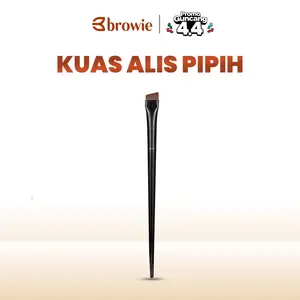 browie Single Eyebrow Brush Kuas Pipih Makeup Concealer Alis Kuas Eyebrow Kuas Eyeliner Multifungsi Alat Rias