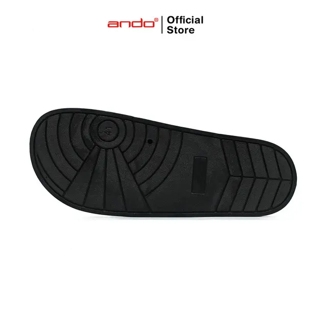Ando Official Sandal Selop Slip On Tigras Pria Dewasa - Hitam/Coklat 4