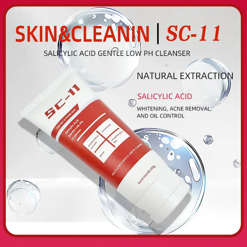 SC-II Pembersih Wajah Whitening. Kulit Halus dan Cerah, Skin&Cleaning Pembersih Wajah Niacinamide Pemutih, Dirancang Khusus untuk Kulit Kusam moisturizer  sensitif 0
