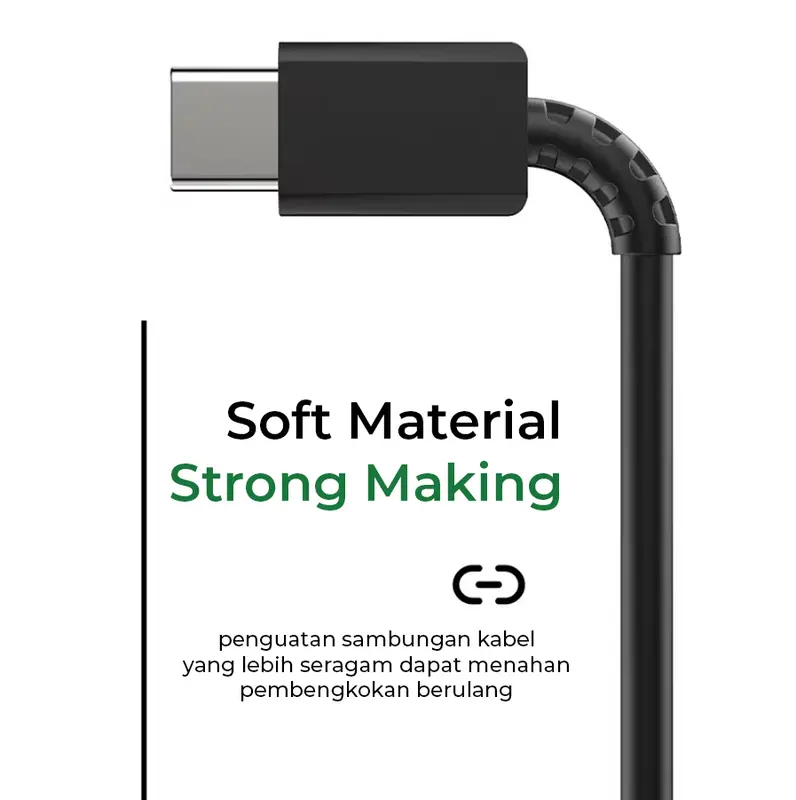 Titon Ouro 1 60W Kabel Data Type C Super Fast Charging Cable Data USB-C to USB-C 2