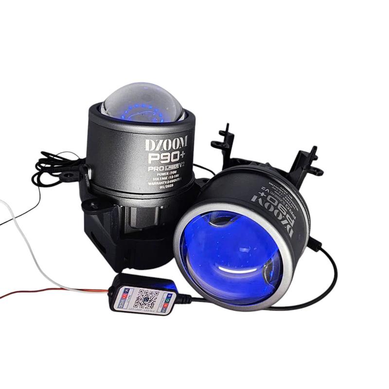 Đèn bi gầm 3 MÀU P90+ LASER PHIÊN BẢN NÂNG CẤP  THÊM MẮT QUỶ ĐỔI MÀU CHỐNG NƯỚC BẢO HÀNH 24 THÁNG 6