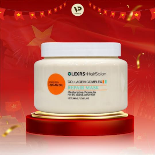 Olexrs - Kem Ủ Tóc Hair Salon Collagen Complex Repair Mask - 500ml