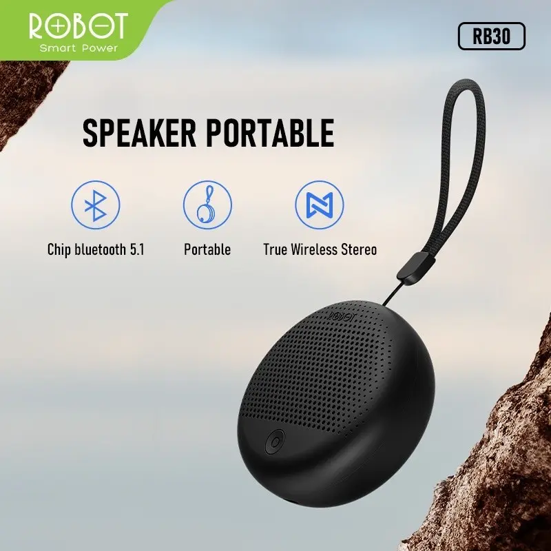 Robot RB30 Mini Portable Bluetooth Speaker 5.1 Wireless Speaker TWS 1