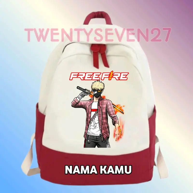 TAS ANAK TAS SEKOLAH ANAK FREE FIRE FF PEDANG 3